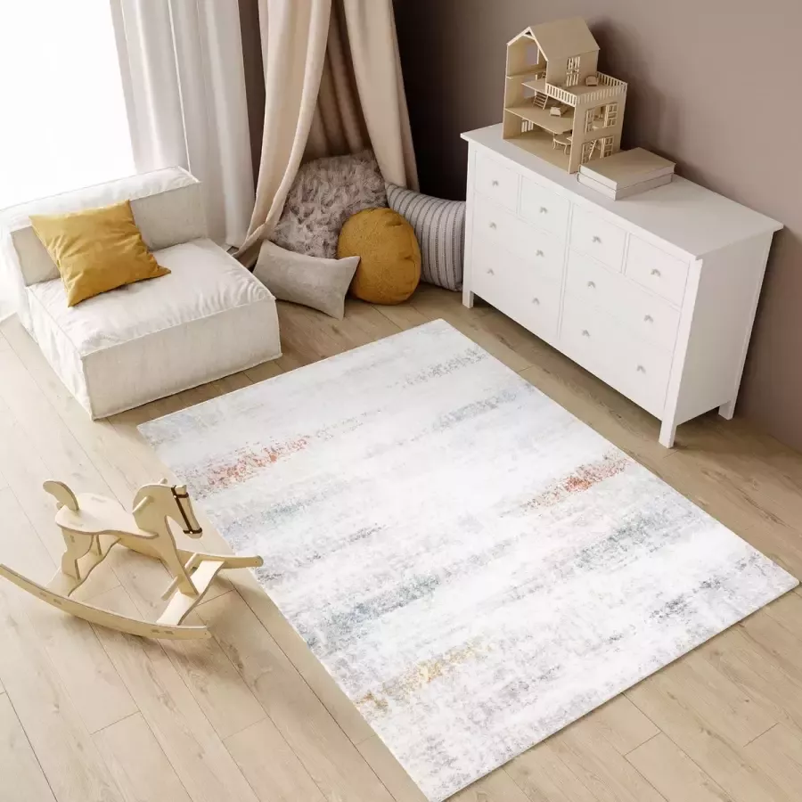 Tapiso Modena Vloerkleed Hoogpolig Shaggy Modern Tapijt Fluffy Maat- 120x170