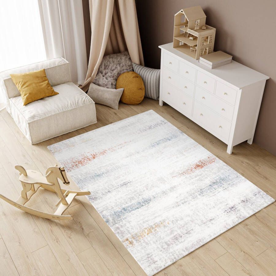 Tapiso Modena Vloerkleed Hoogpolig Shaggy Modern Tapijt Fluffy Maat- 200x300