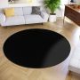 Tapiso Mono Rond Vloerkleed Antraciet Laagpolig Effen Tapijt Maat- 200x200 - Thumbnail 1