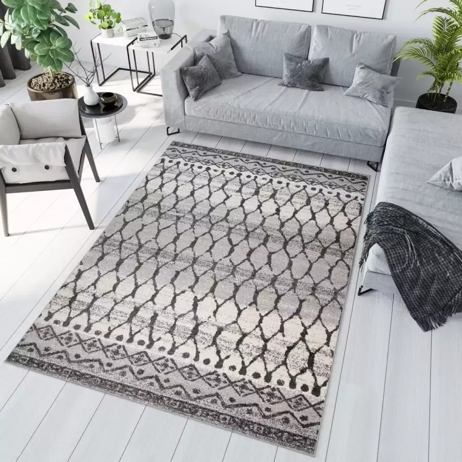 Tapiso Sari Vloerkleed Woonkamer Tapijt Boho Maat- 160x220