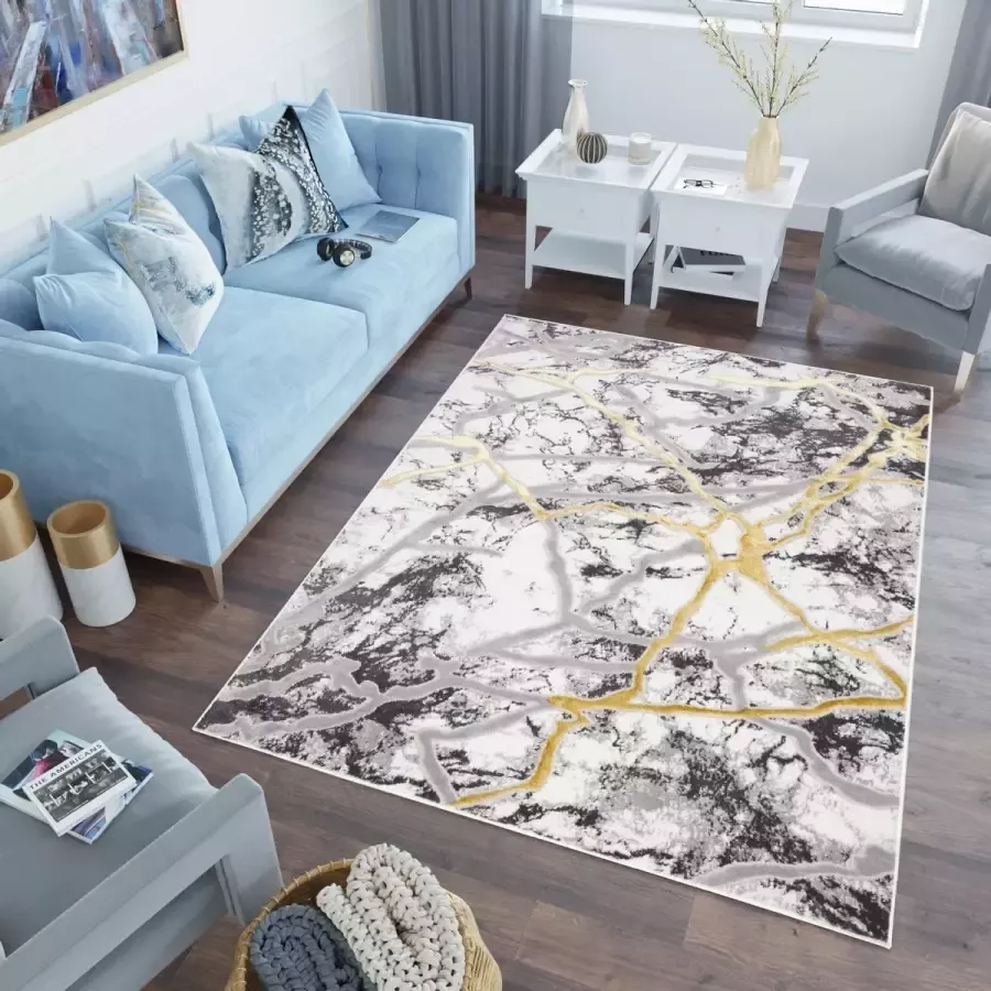 Tapiso Shine Vloerkleed Modern Abstract Tapijt Maat- 180x250