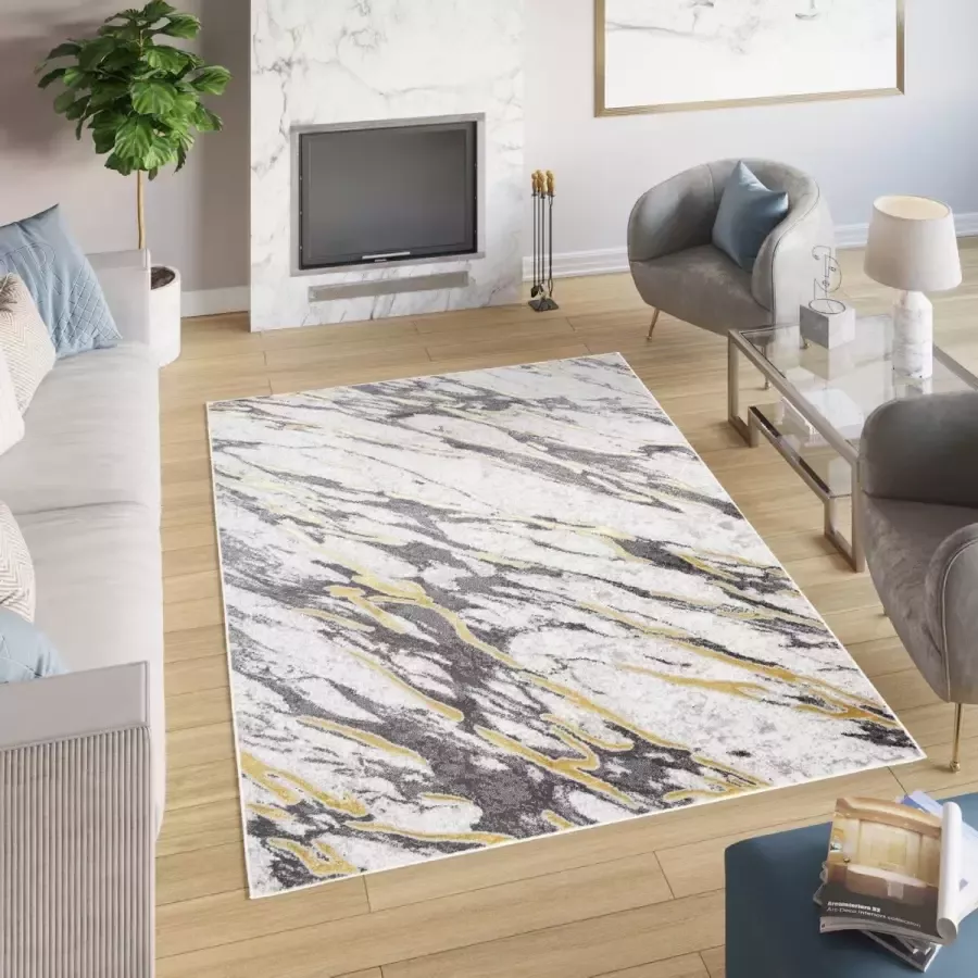 Tapiso Shine Vloerkleed Modern Abstract Woonkamer Tapijt Maat- 200x300 - Foto 2
