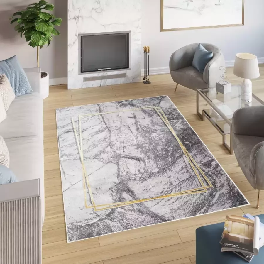 Tapiso Shine Vloerkleed Modern Abstract Design Tapijt Maat- 250x350 - Foto 2