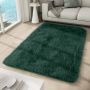 Tapiso Silk Vloerkleed Donkergroen Hoogpolig Woonkamer Tapijt Maat- 200x300 - Thumbnail 1