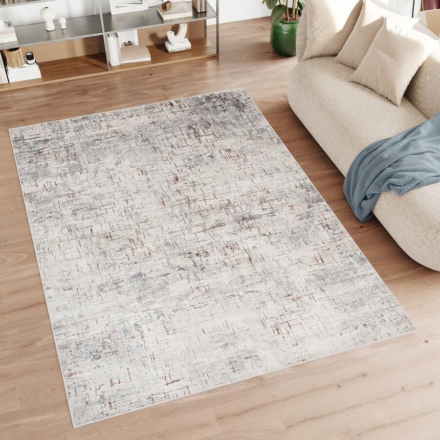 Tapiso Feyruz Vloerkleed Creme Vintage Woonkamer Laagpolig Kleed Tapijt Maat- 200x300