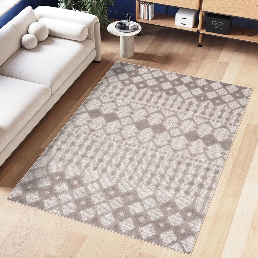 Tapiso Patio Indoor Tapijt Buitenkleed Outdoor Tuintapijt Vloerkleed Buiten Maat- 120x170