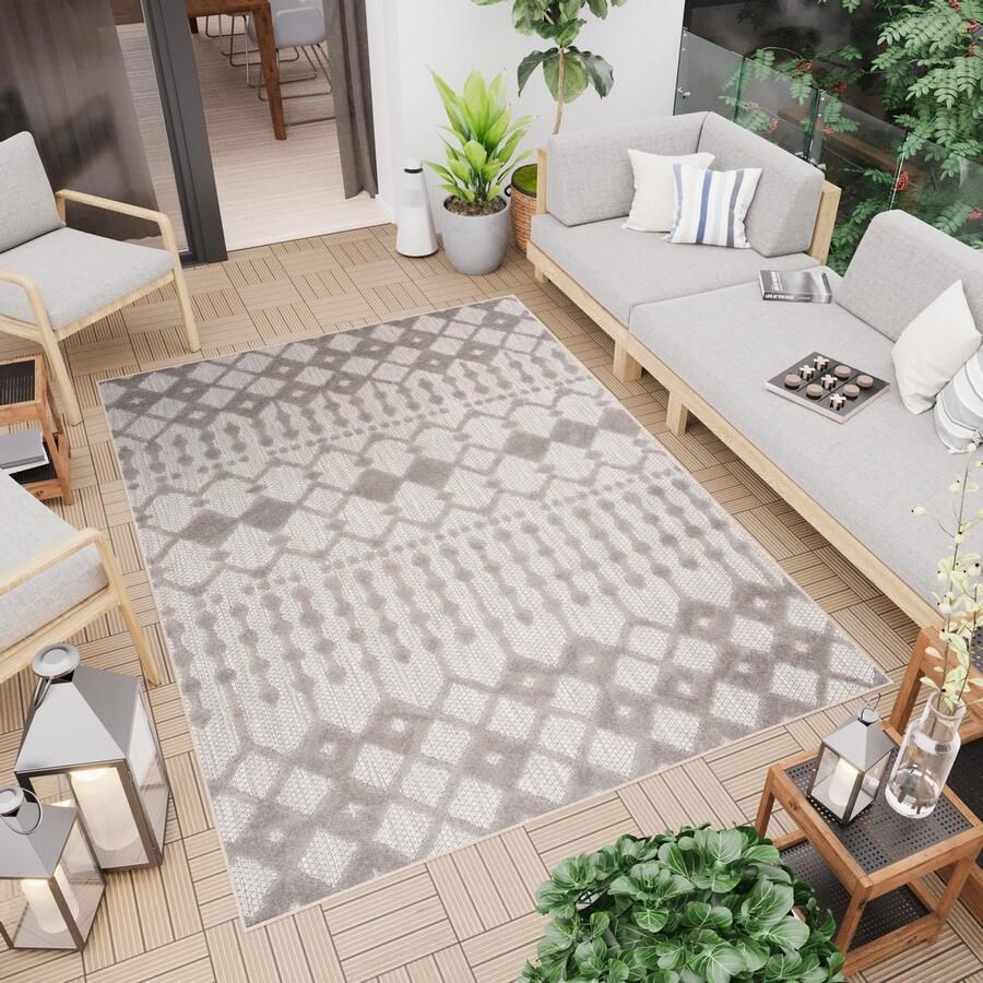 Tapiso Patio Indoor Tapijt Buitenkleed Outdoor Tuintapijt Vloerkleed Buiten Maat- 80x150