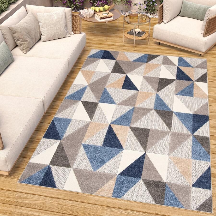 Tapiso Patio Indoor Tapijt Buitenkleed Tuintapijt Modern Vloerkleed Outdoor Maat- 120x170