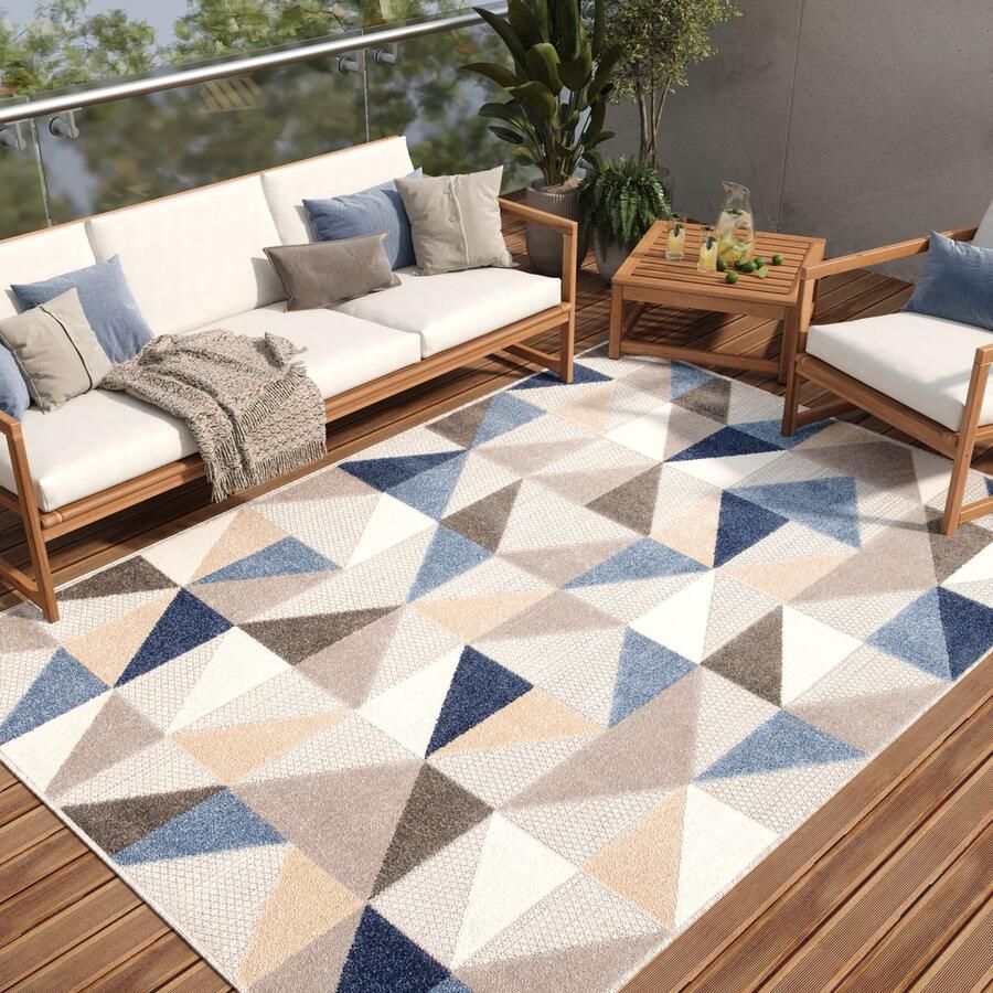 Tapiso Patio Indoor Tapijt Buitenkleed Tuintapijt Modern Vloerkleed Outdoor Maat- 200x300