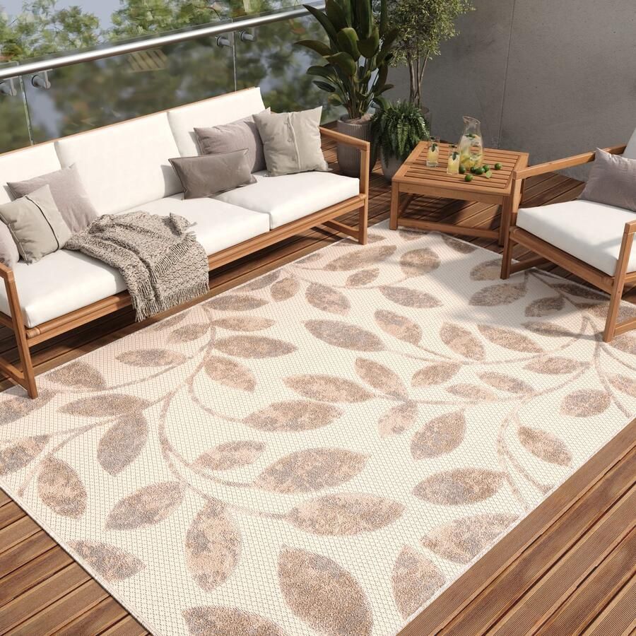 Tapiso Patio Indoor Tapijt Buitenkleed Tuintapijt Vloerkleed Buiten Outdoor Maat- 200x300