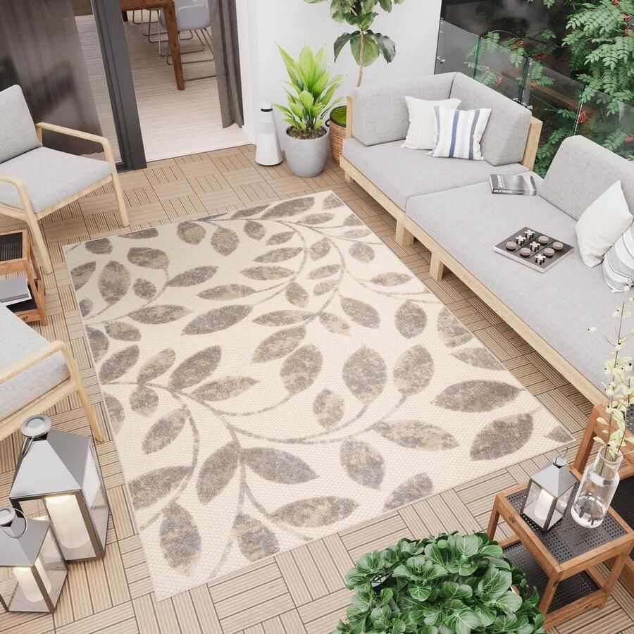 Tapiso Patio Indoor Tapijt Buitenkleed Tuintapijt Vloerkleed Buiten Outdoor Maat- 80x150