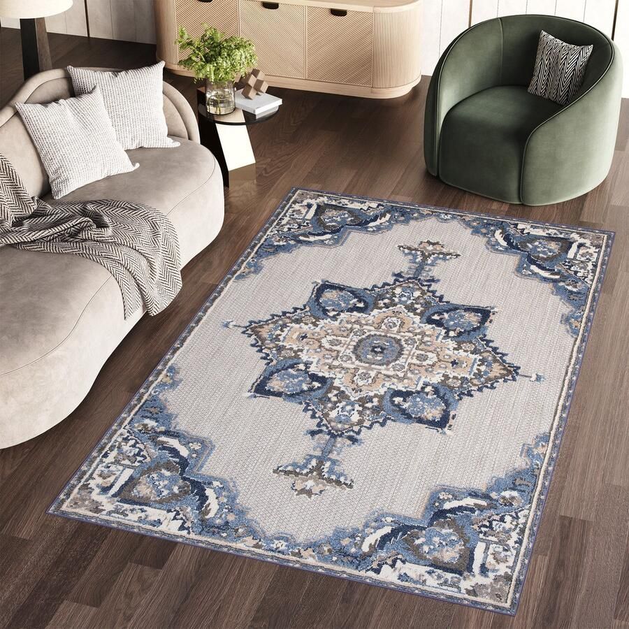 Tapiso Patio Indoor Tapijt Buitenkleed Tuintapijt Vloerkleed Modern Outdoor Maat- 120x170