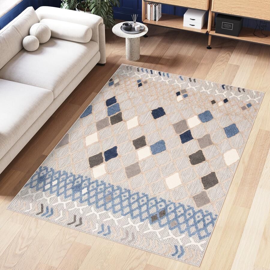 Tapiso Patio Indoor Tapijt Buitenkleed Vloerkleed Tuintapijt Outdoor Buiten Maat- 140x200