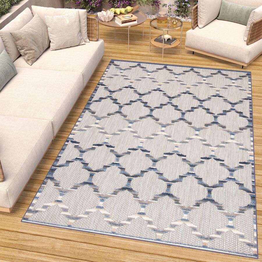 Tapiso Patio Indoor Tapijt Tuintapijt Buitenkleed Buiten Outdoor Maat- 140x200