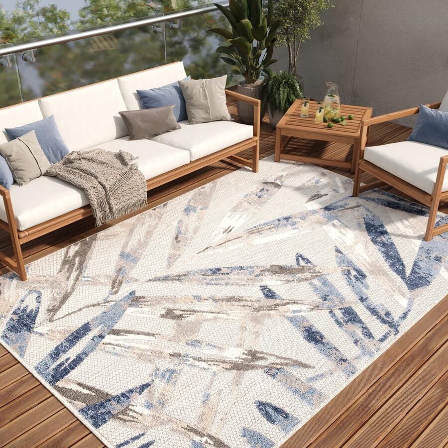 Tapiso Patio Indoor Tapijt Tuintapijt Vloerkleed Outdoor Indoor Maat- 160x220 - Foto 2