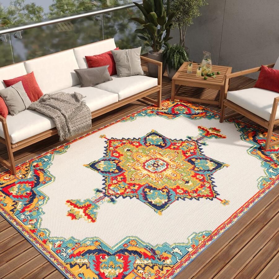 Tapiso Patio Indoor Tapijt Vloerkleed Modern Tuintapijt Outdoor Maat- 80x150
