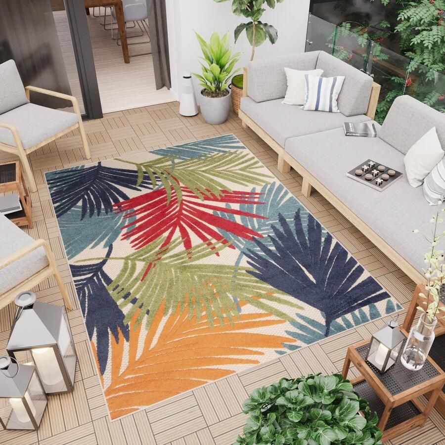 Tapiso Patio Tuintapijt Buiten Buitenkleed Outdoor Modern Maat- 160x220