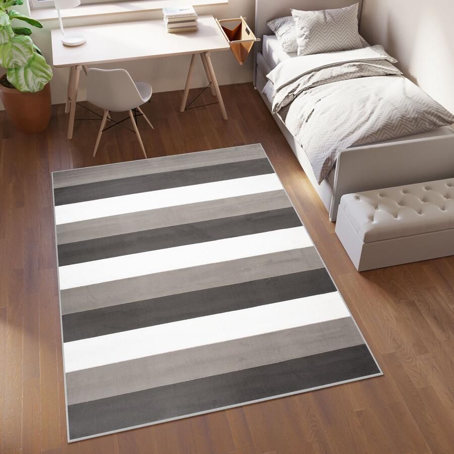 Tapiso Pinky Vloerkleed Woonkamer Kinderkamer Speeltapijt Tapijt Maat- 80x150