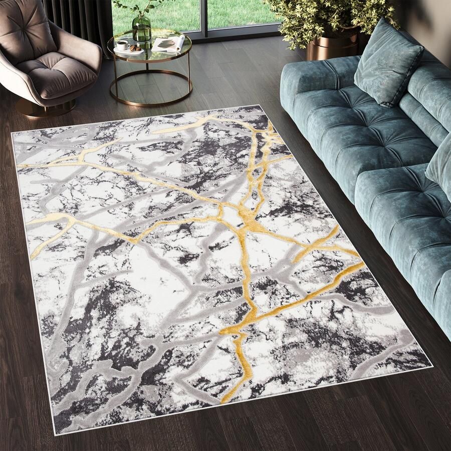 Tapiso Shine Vloerkleed Modern Abstract Tapijt Maat- 160x220
