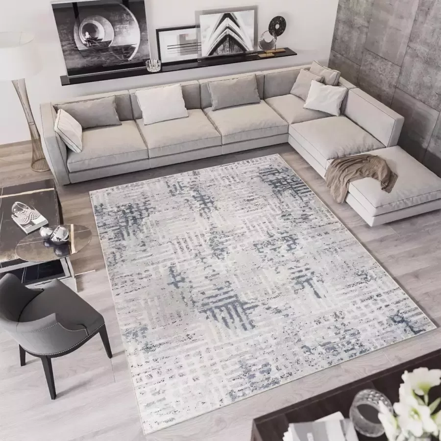 Tapiso Troya Vloerkleed Woonkamer Slaapkamer Licht Creme Design Eyecatcher Interieur Woonsfeer Modern Trendy Duurzaam Hoogwaardig Tapijt Maat 200x300 - Foto 2