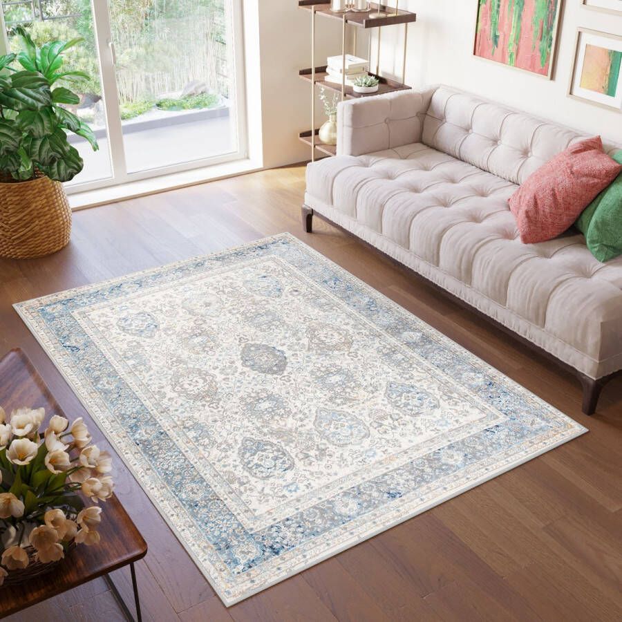 Tapiso Valley Vloerkleed Laagpolig Vintage Tapijten Woonkamer Maat- 300x400