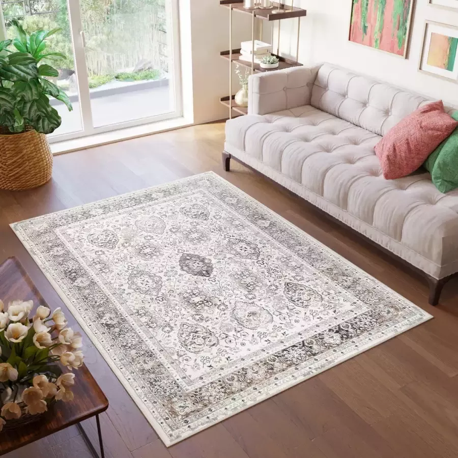 Tapiso Valley Vloerkleed Vintage Tapijten Woonkamer Laagpolig Maat- 120x170