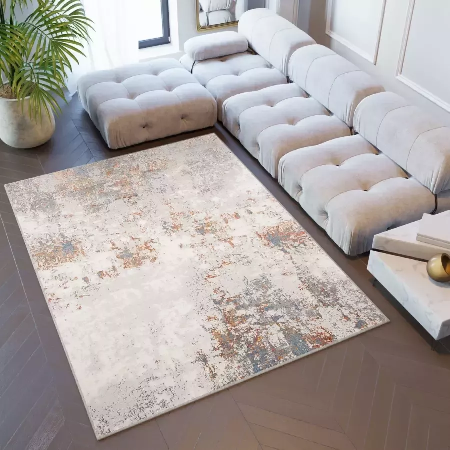 Tapiso Venezia Vloerkleed Laagpolig Modern Woonkamer Tapijt Maat- 200x300