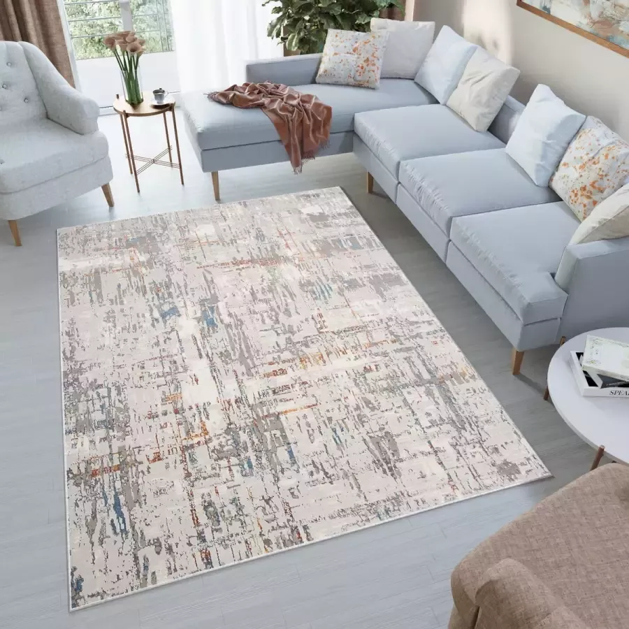 Tapiso Venezia Vloerkleed Woonkamer Laagpolig Tapijt Maat- 200x300