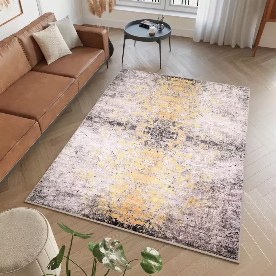 Tapiso Victoria Vloerkleed Laagpolig Antislip Woonkamer Tapijten Maat- 80x150