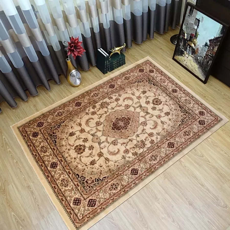 Tapiso Yesemek Vloerkleed Gebloemd Perzisch Tapijt Maat- 250x350