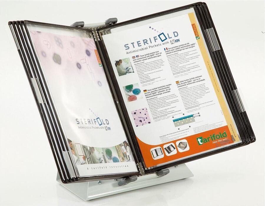 Tarifold 434157 zichtpanelencarrousel Bureau muur Portret A4