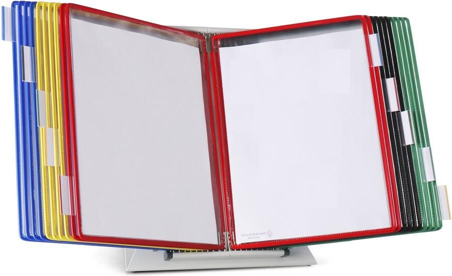 Tarifold Zichtpanelensysteem bureau Metaal A4 Met 20-tassen assorti