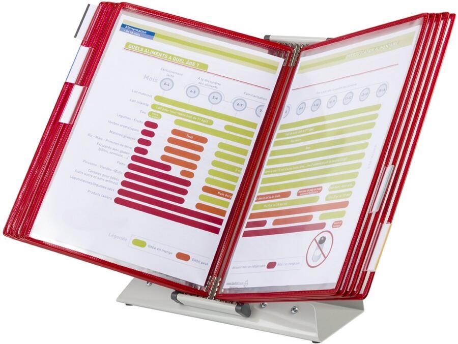 Tarifold Zichtpanelensysteem bureau metaal A4 met 30-tassen assorti