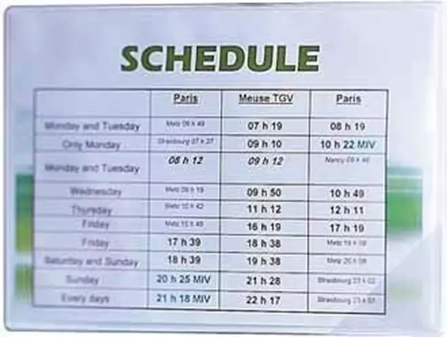 Tarifold View tas Sticky Fold