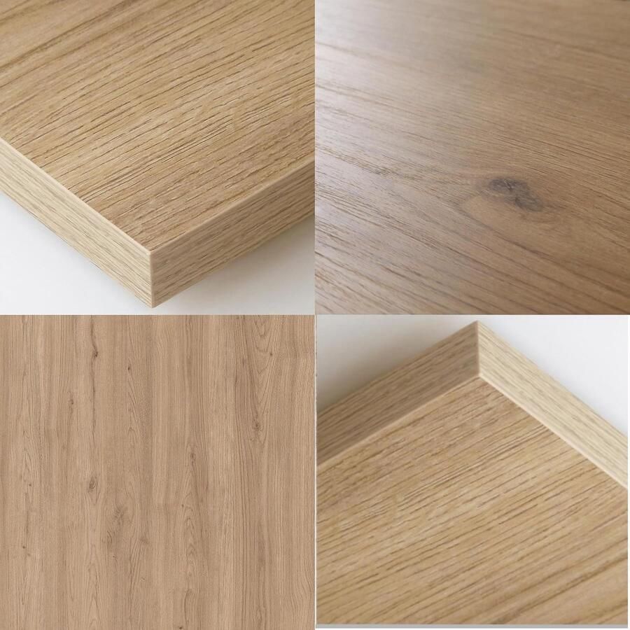 TasalFurniture TV-Meubel met Elektrische Haard – Hangend Lowboard 200cm – Modern Eiken Hout & Zwart – Voor TV s tot 80” – LED 3D Vuureffect & Afstandsbediening – Lux Flame Series