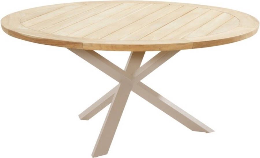Taste 4SO Prado dining tuintafel 160øx75 cm rond teak latte