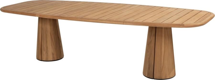 Taste 4SO Capri barrel dining tuintafel 280x110xH75 cm naturel teak 4 Seasons Outdoor