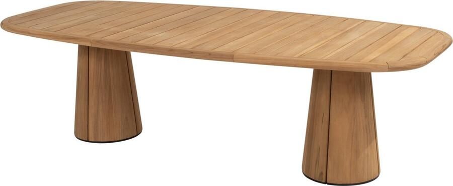 Taste 4SO Capri barrel low dining tuintafel 240x110xH69 cm naturel teak 4 Seasons Outdoor