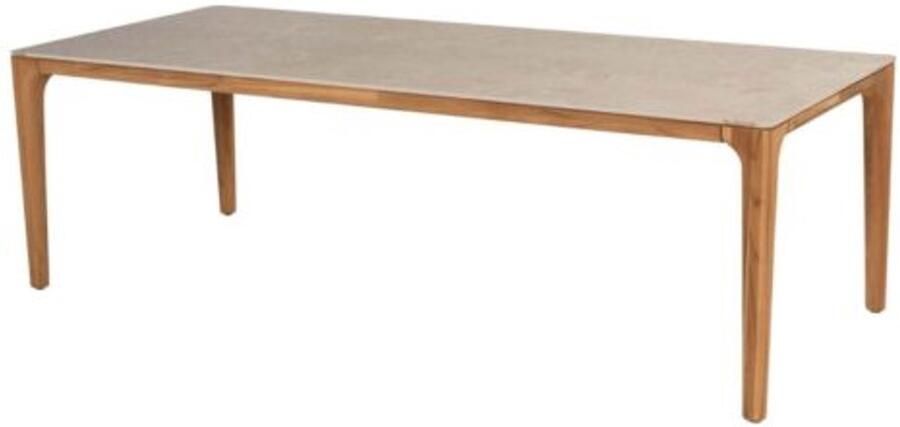 Taste 4SO Liam dining tuintafel 240x100xH75 cm teak met keramisch blad