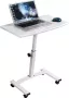 Tatkraft CHEER Ergonomische Laptoptafel Op Wielen Notebook Apple Macbook Pro Air 7-17 Inch Statafel Laptopstandaard Steun Mobiele Bed Schoot Bank Laptop Standaard Notebook Houder Laptophouder Laptopstand Tafel In Hoogte Verstelbaar Wit - Thumbnail 1