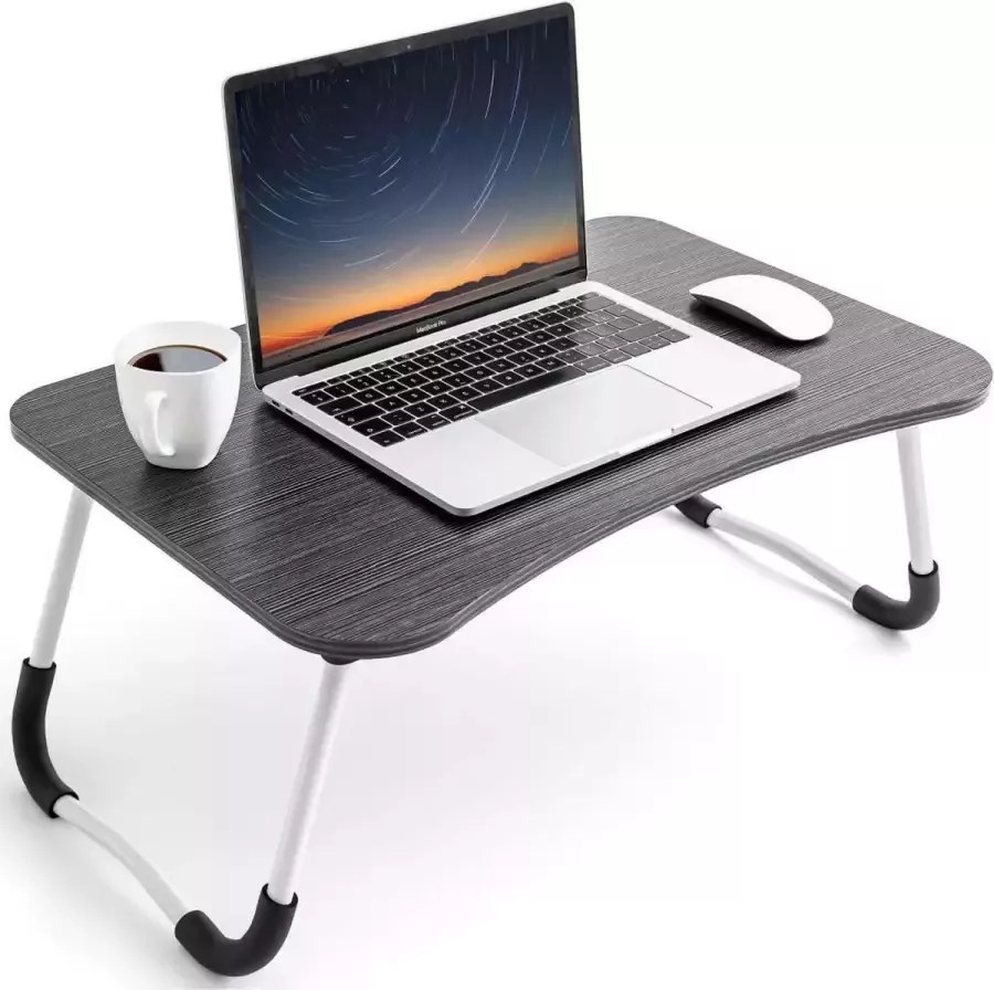 Tatkraft Olaf Opvouwbare Laptoptafel Ontbijt Op Bed Tafel Notebookstandaard Schoottafel Met Inklapbare Poten Geschikt Voor Apple iPad Macbook Air Pro 12 13 15 Inch Stand Tafel Laptop- Thuiswerken Bed Schoot Bank Bureau Notebook Houder