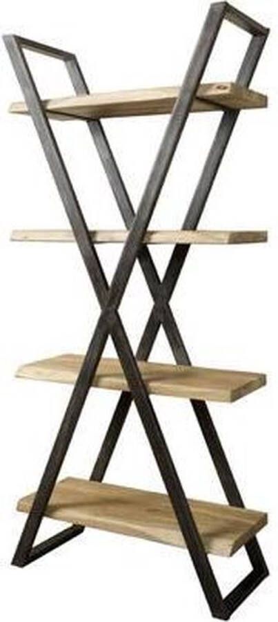 Teakea Acacia Boekenkast Xabia 200x90x40 Top 4