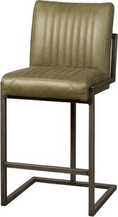 Teakea Barstoel met Rugleuning Ferro barstool 61x50x101 Groen