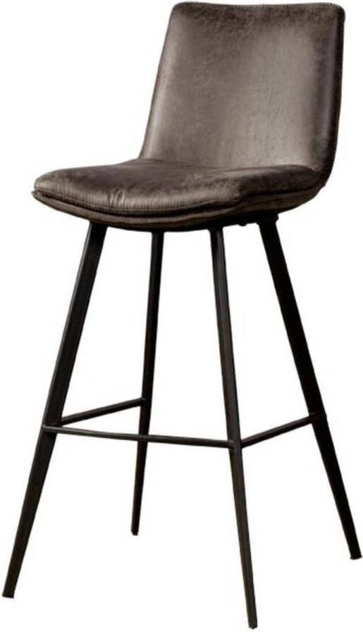 Teakea Barstoel met Rugleuning Pamplona barstool 53x43x105 Antraciet