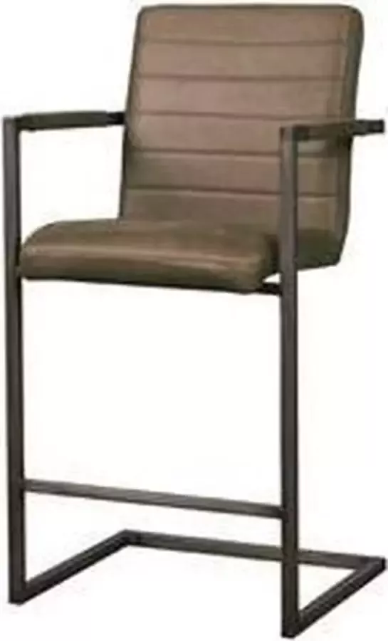 teakea Barstoel met Rugleuning Rocca barstool Bull brown