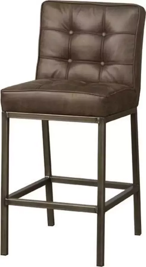 Teakea Barstoel met Rugleuning Vasco barstool 58x48x100 Bruin