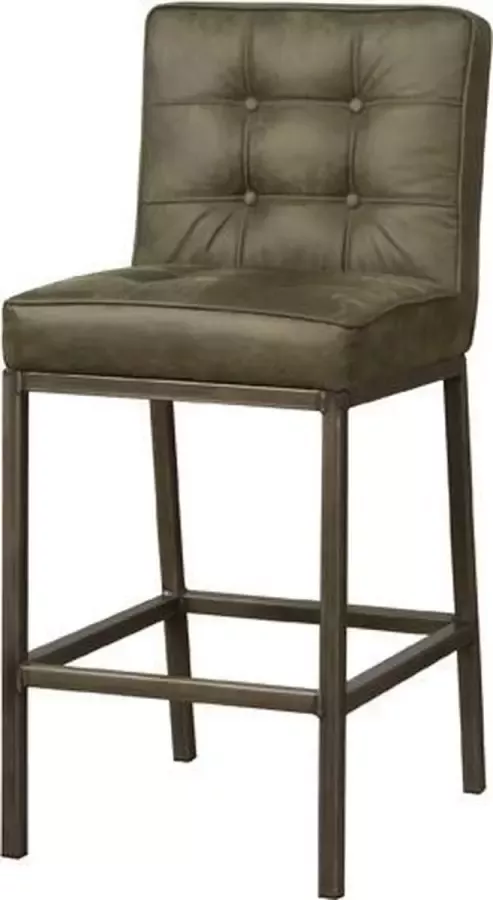 Teakea Barstoel met Rugleuning Vasco barstool 58x48x100 Groen