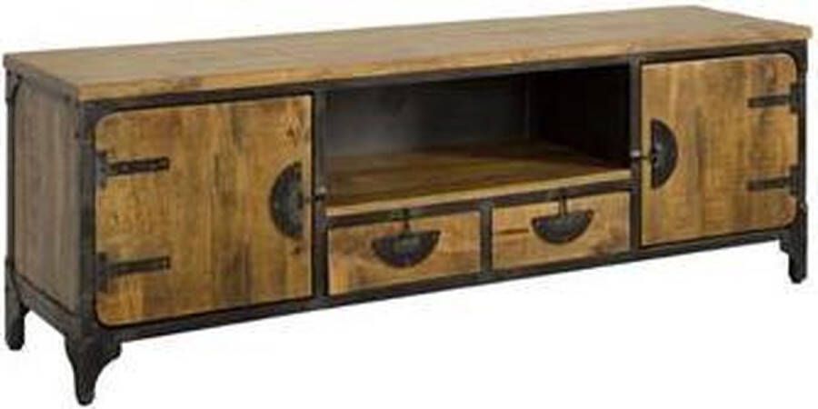 Teakea Basto Tv Meubel 2 Deurs 2 Laden 180x40x60