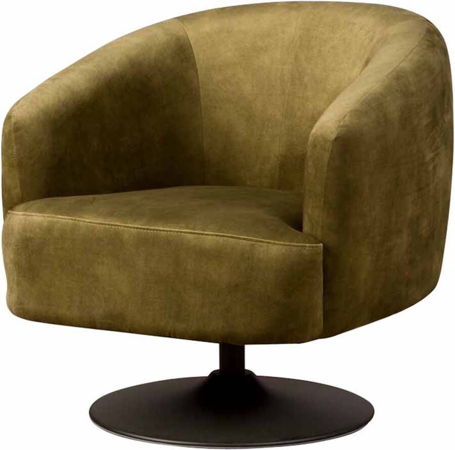 Teakea Draaifauteuils met armleuning Barga fauteuil (draaibaar) Groen |77 x 80 x 75