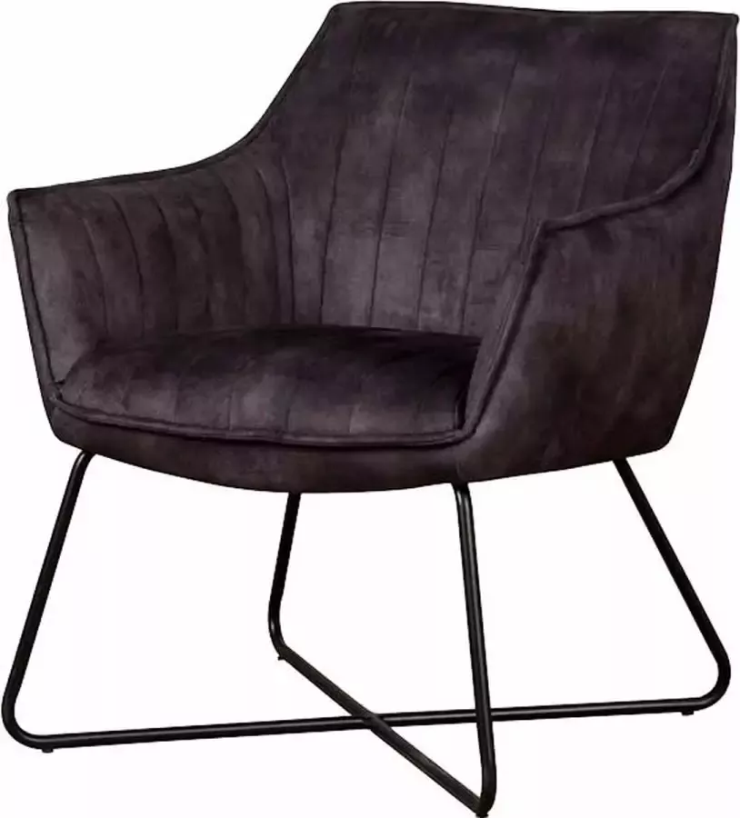 teakea Fauteuils met Armleuning Monte fauteuil Adore Antraciet 63 x 62 x 90